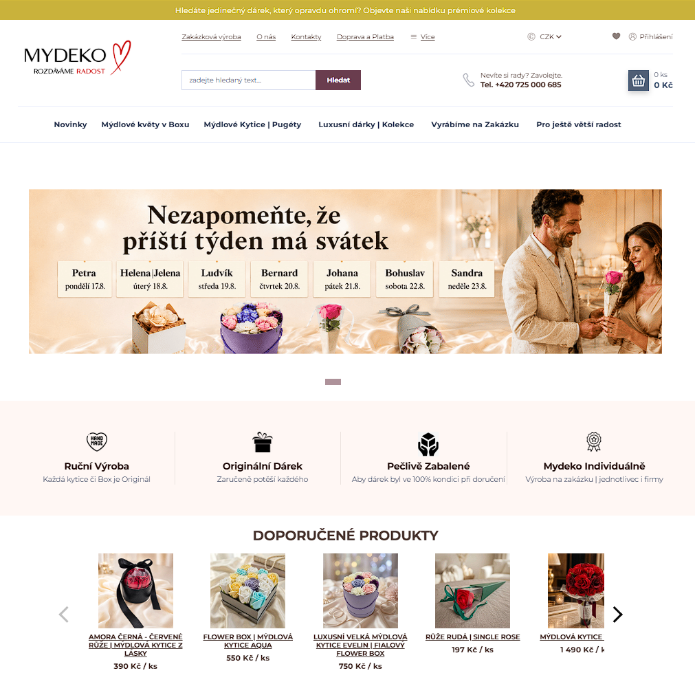 Náhled e‑shopu Mydeko.cz