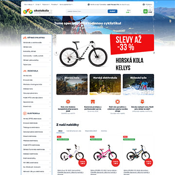 Náhled e‑shopu OkoloKola.cz