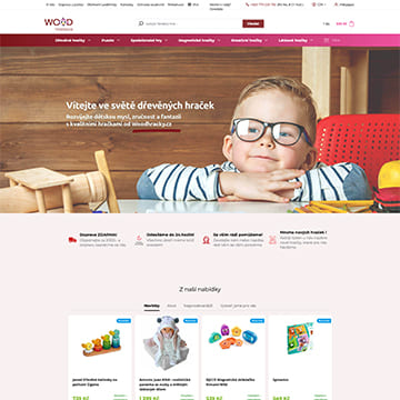 Náhled e‑shopu WoodHračky.cz